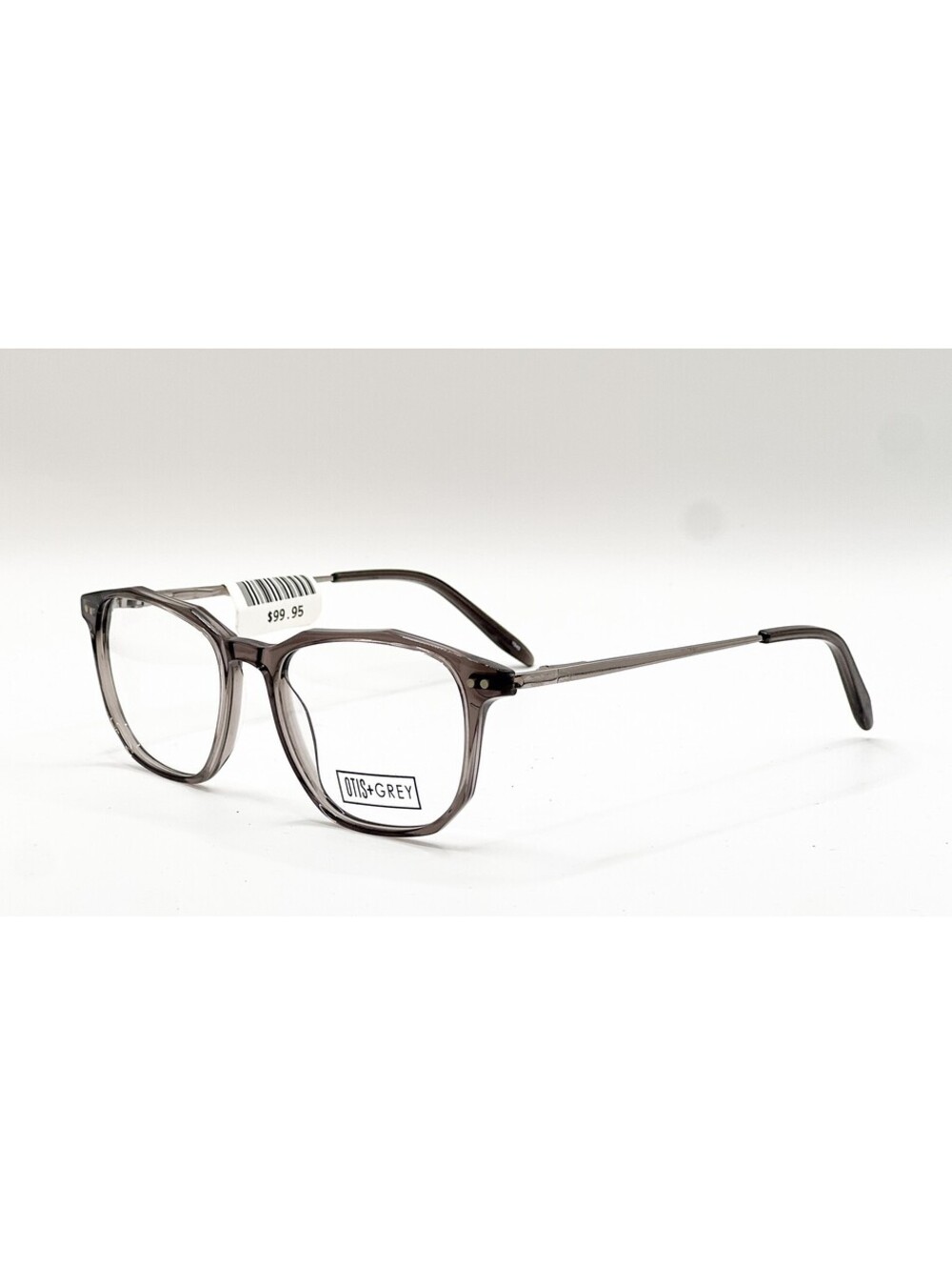 Otis Grey OG 20204 GR Clear Grey Silver Round Authentic Eyeglass Frames 52-17